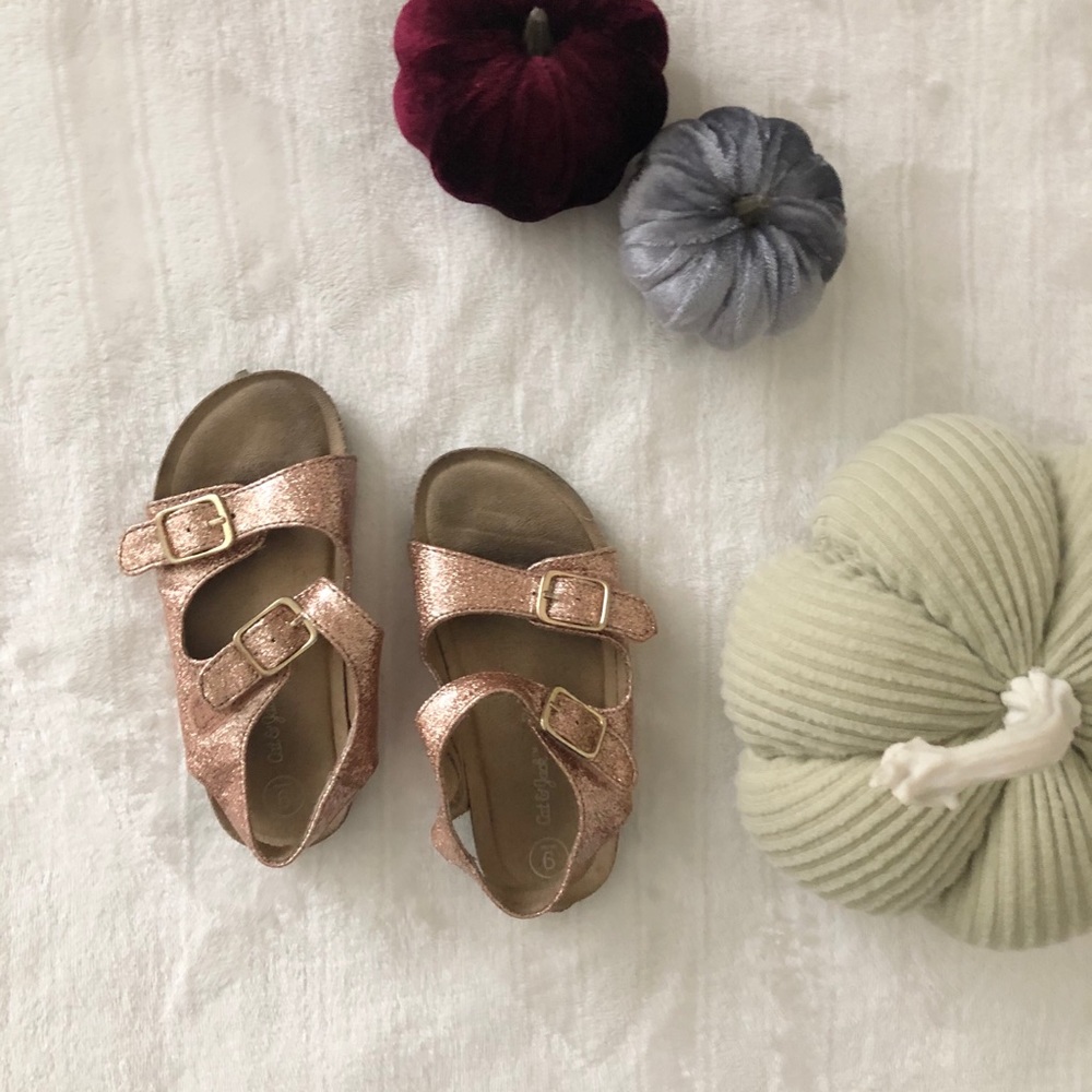 Cat & Jack Toddler Blush Sparkle Sandals